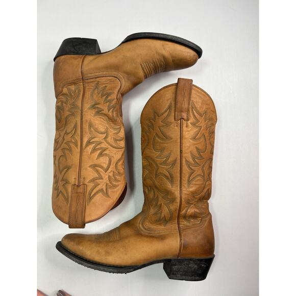 Ariat Brown Leather Round Toe Western Cowboy Boots Men’s Size 10.5D main image 11